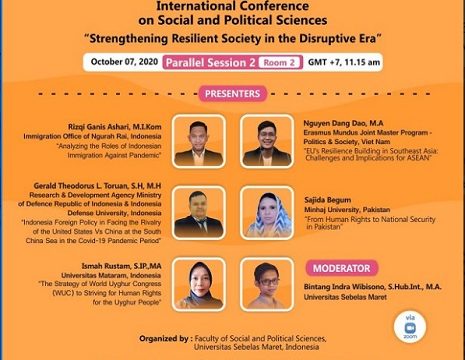 Mahasiswa Program Doktoral Ilmu Pertahanan Unhan Memperoleh Peringkat Best Paper pada International Conference on Social and Political Sciences (ICOSAPS)