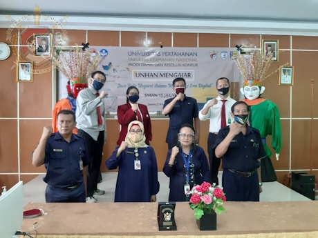Fakultas Keamanan Nasional, Prodi Damai dan Resolusi Konflik menyelenggarakan Unhan Mengajar di SMAN 15 Jakarta