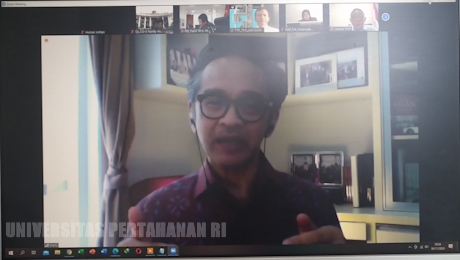 Mahasiswa Unhan Menerima Kuliah Umum dari Penasehat Sekjen PBB Dr. Marty Natalegawa, D.Phil, B.Sc., M.Phil, KCMG