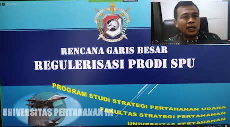 Pusat Studi Strategi Pertahanan Udara Selenggarakan FGD Kajian Pengembangan Regulasi Program Studi SPU di TA.2021/2022