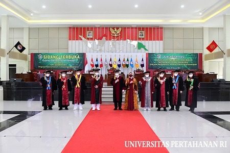 Unhan Gelar Sidang Terbuka Promosi Doktor Ilmu Pertahanan untuk Promovendus Brigjen TNI Priyanto, S.I.P., M.Si (Han)