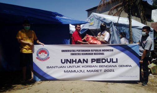 Unhan RI Peduli Bencana Korban Gempa Bumi di Kabupaten Mamuju