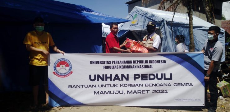 Unhan RI Peduli Bencana Korban Gempa Bumi di Kabupaten Mamuju
