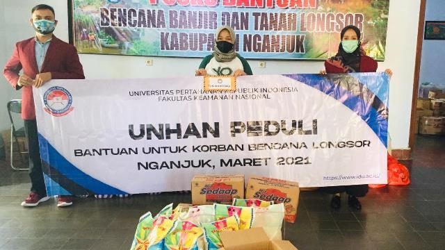 Unhan RI Peduli Bencana Berikan Bantuan Sosial Bagi  Korban Banjir dan Tanah Longsor di Kabupaten Nganjuk-Jawa Timur