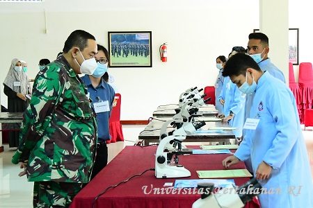 Kadet Mahasiswa S1 Fakultas Kedokteran Militer Unhan RI Laksanakan Ujian Objective Structured Practical Examination (OSPE)   