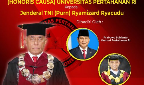 Penganugerahan Gelar Doktor Kehormatan (Honoris Causa) Unhan RI kepada Jend. TNI (Purn) Ryamizard Ryacudu