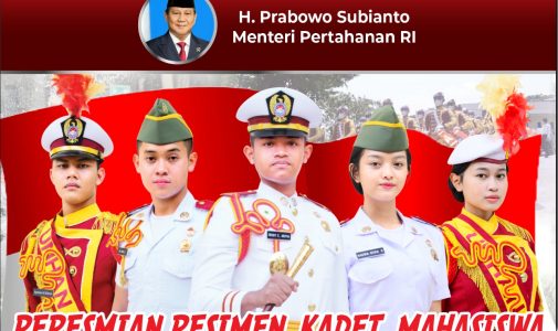 Peresmian Resimen Kader Mahasiswa S1 Unhan RI