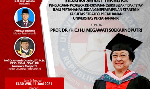 Universitas Pertahanan Republik Indonesia Bakal Beri Gelar Profesor Kehormatan kepada Presiden ke-5 RI Megawati Soekarnoputri