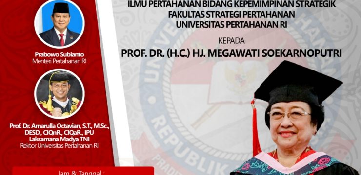 Universitas Pertahanan Republik Indonesia Bakal Beri Gelar Profesor Kehormatan kepada Presiden ke-5 RI Megawati Soekarnoputri