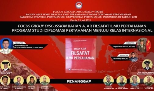 Fakultas Strategi Pertahanan Unhan Gelar FGD Review Buku Filsafat Ilmu Pertahanan