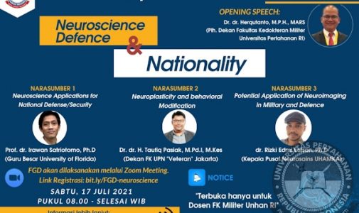 Webinar Fakultas Kedokteran Militer Universitas Pertahanan RI bahas Potensi pengembangan neuroteknologi dalam menghadapi Perang Modern