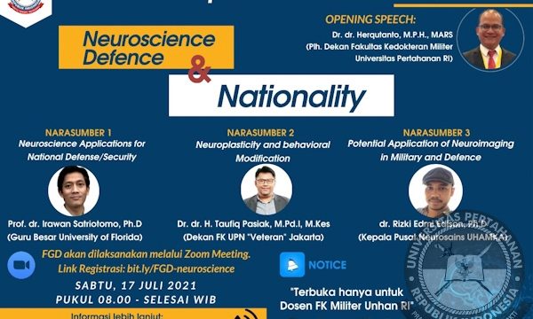 Webinar Fakultas Kedokteran Militer Universitas Pertahanan RI bahas Potensi pengembangan neuroteknologi dalam menghadapi Perang Modern