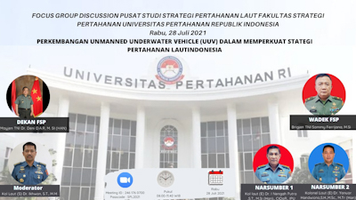 Prodi Strategi Pertahanan Laut FSP Unhan RI Focus Group Discussion integrasi Kecerdasan Buatan (AI) dan Sistem Otonom (AS) dalam Memperkuat Strategi Pertahanan Laut di Indonesia.