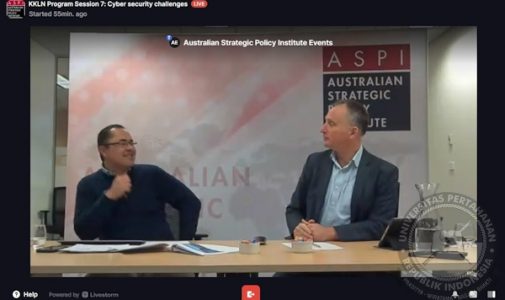 Kuliah Kerja Luar Negeri (KKLN) Mahasiswa Unhan RI Bersama ASPI bahas Australian Cyber Security Challenges dan Maritime Security 