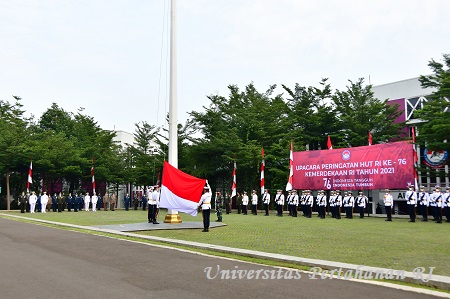 Unhan RI Laksanakan Upacara Peringatan Kemerdekaan ke-76 RI