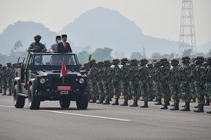 Kadet Mahasiswa S1 Unhan RI Mengikuti Upacara Penetapan Komponen Cadangan Tahun 2021 di Pusdiklatpassus, Batujajar, Bandung