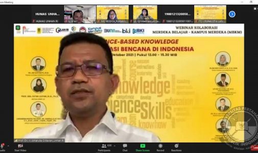 Kolaborasi Unhan RI bersama Universitas Indonesia, Politeknik STIA LAN dan Biro Klasifikasi Indonesia Academy Gellar Webinar Merdeka Belajar Kampus Merdeka menyiapkan mahasiswa yang tangguh, relevan dengan kebutuhan zaman.