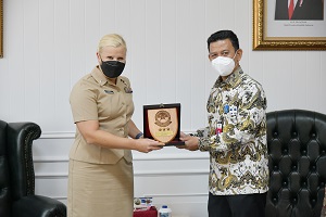 Rektor Unhan RI Menerima Kunjungan Courtesy Call Deputi Chief Defense Cooperation (ODC) USA