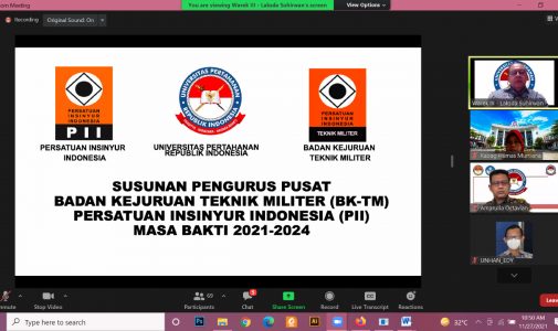 Unhan RI bersama PII Melaksanakan Konvensi Nasional Badan Kejuruan Teknik Militer (BKTM) Persatuan Insinyur Indonesia yang Pertama