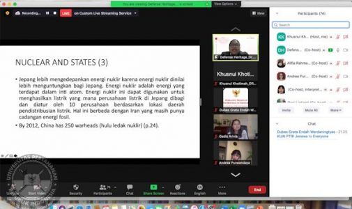 Alumni S3 Unhan RI Menjadi Pembicara Pada Webinar Perempuan di Bidang Keamanan Nuklir dan Seifgard” yang Diselenghatakan oleh Badan Riset Inovasi Nasional (BRIN)