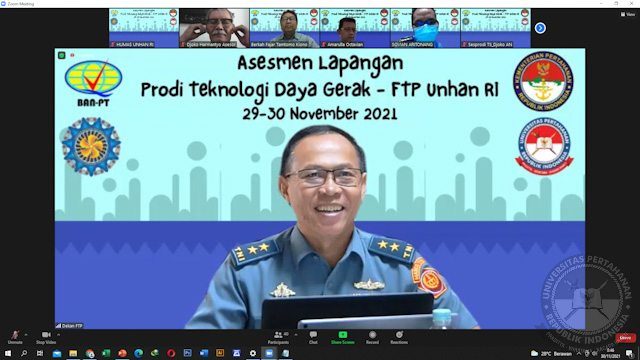 Hari Ke-2 Akreditasi Prodi Teknologi Daya Gerak Fakultas Teknologi Pertahanan Unhan RI