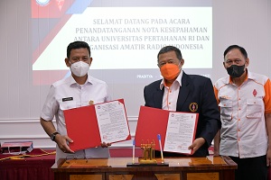 Unhan RI Laksanakan Penandatanganan Nota Kesepahaman (MoU) Dengan Organisasi Radio Amatir Republik Indonesia Orari