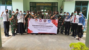 Mahasiswa dan Dosen Prodi Teknik Sipil Fakultas Teknik Militer Unhan RI melaksanakan kegiatan Pengabdian kepada Masyarakat di Parung, Cogrek