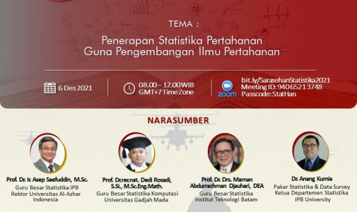 Sarasehan Statistik Pertahanan Unhan RI dengan Tema “Penerapan Statistik Pertahanan Guna Pengembangan Ilmu Pertahanan”,