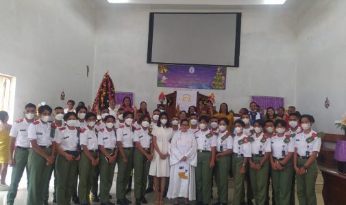 Dekan Fakultas Vokasi Unhan RI memberikan Ucapan Natal dan Kegiatan Kadet Vokasi Unhan RI dalam Perayaan Natal