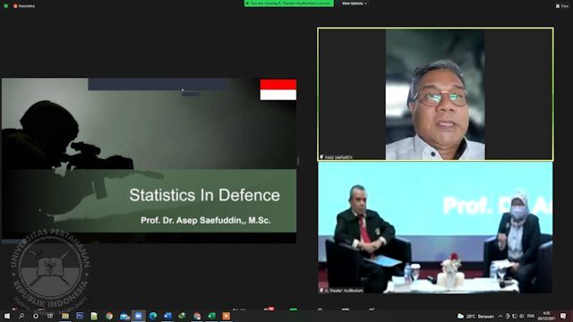 Unhan RI Gelar Sarasehan Statistika Pertahanan Unhan RI TA. 2021