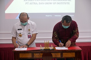 Unhan RI Jalin Kerjasama dengan PT Astra dan Penandatangan Memorandum Of Understanding (Mou) serta Perjanjian Kerja Sama dengan Grow Up Institute