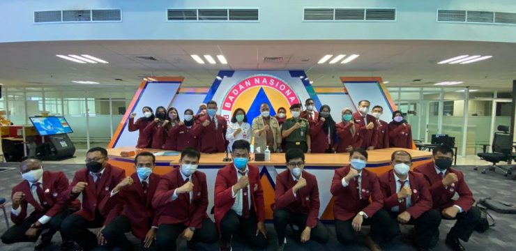 Mahasiswa Prodi Manajemen Bencana Fakultas Keamanan Nasional Unhan RI Melaksanakan Study Visite  Ke BNPB