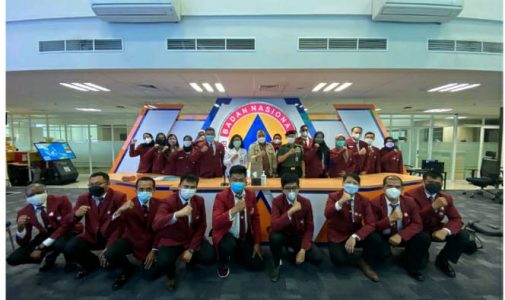 Mahasiswa Prodi Manajemen Bencana FKN Unhan RI Laksanakan Study Visit ke BNPB