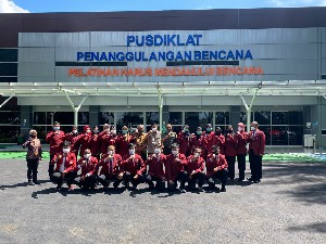 Mahasiswa Prodi Manajemen Bencana FKN Unhan RI Laksanakan Kunjungan Belajar Ke BNPB