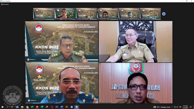 KKDN Fakultas Strategi Pertahanan Unhan RI melalui Prodi Peperangan Asimetris bersama Pemprov Kalimantan Timur, Fokus Pada menjawab persoalan pertahanan dan keamanan di Ibu kota Nusantara.