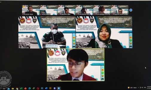 KKDN Hari Kedua Prodi Peperangan Asimetris Fakultas Strategi Pertahanan Unhan RI bersama Korem 091/Aji Surya Natakesuma, diskusikan pencegahan dan penanggulangan terorisme, radikalisme, dan konflik sosial.