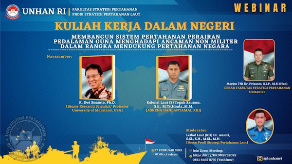 Hari ke Empat KKDN Prodi Strategi Pertahanan Laut Fakultas Strategi Pertahanan Unhan RI Fokus Ancaman dan Potensi Sumber Daya Laut ALKI II