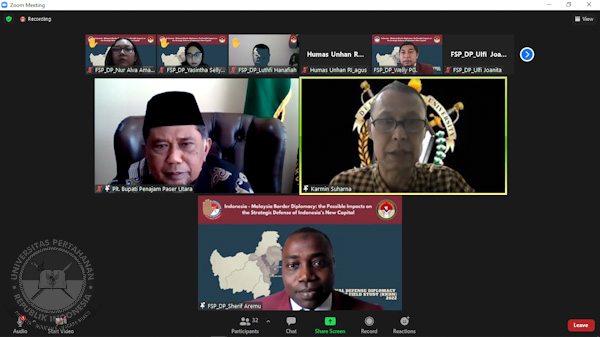 KKDN Program Studi Diplomasi Pertahanan FSP Unhan RI bersama Pemda Kalimantan Timur Diskusikan Aspek Pertahanan Ibu Kota Negara sebagai Superhub