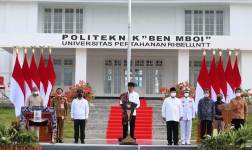 Presiden RI Resmikan Kampus Politeknik  “dr Aloysius Benedictus Ben Mboi, M.PH.” Unhan RI di Belu NTT