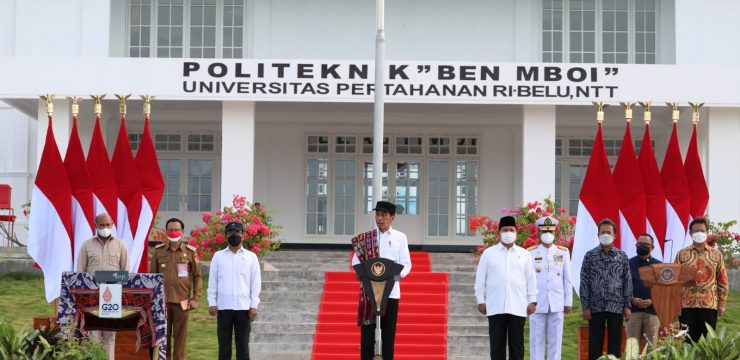 Presiden RI Resmikan Kampus Politeknik  “dr Aloysius Benedictus Ben Mboi, M.PH.” Unhan RI di Belu NTT