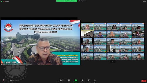 Fakultas Strategi Pertahanan Unhan RI Gelar Seminar Nasional Terkait Implementasi Sishankamrata Penyiapan Ibukota Negara Nusantara