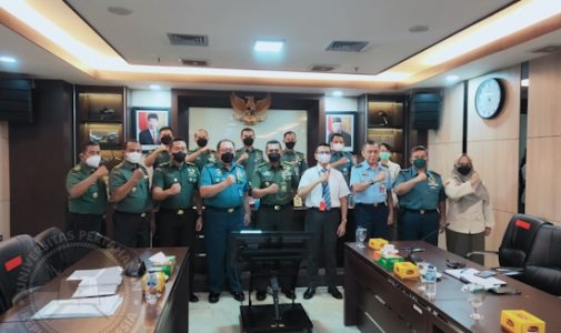 Wakil Rektor III Unhan RI laksanakan Audiensi dengan Asisten Logistik Kepala Staf TNI AD