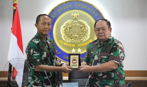 Audiensi Wakil Rektor III Unhan RI bersama Asisten Logistik Kasal