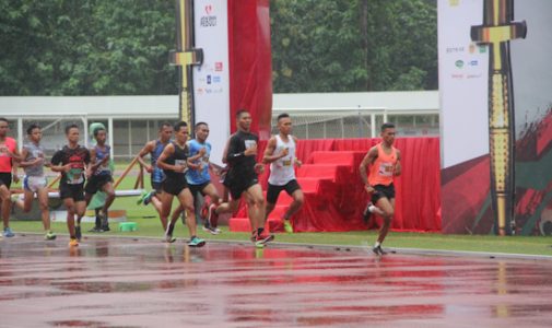 Kadet Mahasiswa Unhan RI ikuti Lomba Atletik HUT Ke-70 Kopassus.