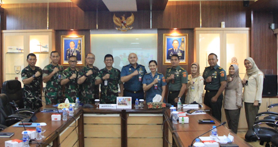 Visitasi Unhan RI di Spers Mabes TNI AU