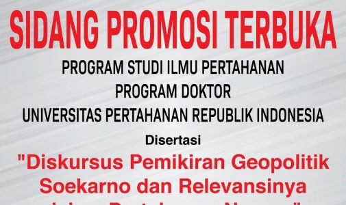 Sidang Promosi Terbuka Program Studi Ilmu Pertahanan Program Doktor Unhan RI Hasto Kristiyanto