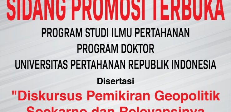 Sidang Promosi Terbuka Program Studi Ilmu Pertahanan Program Doktor Unhan RI Hasto Kristiyanto