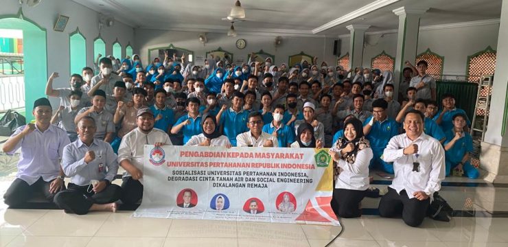 Fakultas Teknik Militer Unhan RI Laksanakan Pengabdian Kepada Masyarakat Melalui Kegiatan Unhan RI Mengajar dan Sosialisasi Unhan RI