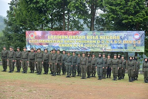 Rektor Unhan RI Membuka Pendidikan Latihan Dasar Bela Negara Bagi Mahasiswa Pascasarjana Baru Unhan RI TA.2022/2023