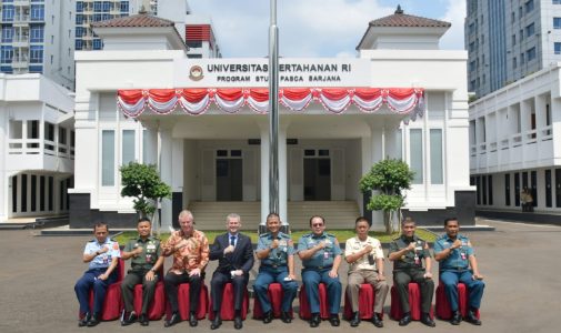 Rektor Unhan RI Terima Kunjungan Principal of Australian Maritime College (AMC).